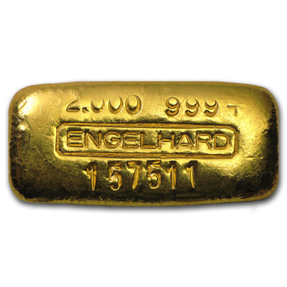 Engelhard struck gold bar