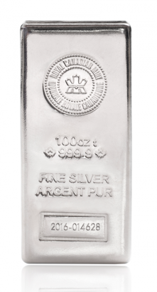 royal canadian mint silver bullion bar