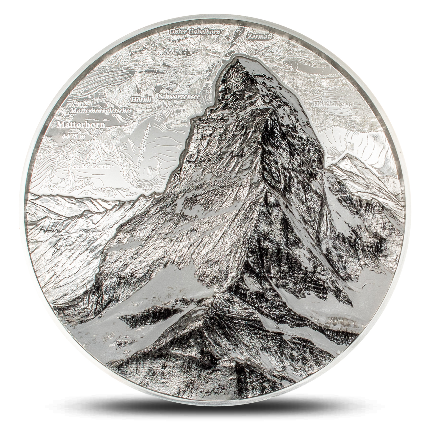 Pièce d’argent Matterhorn de 2 kg